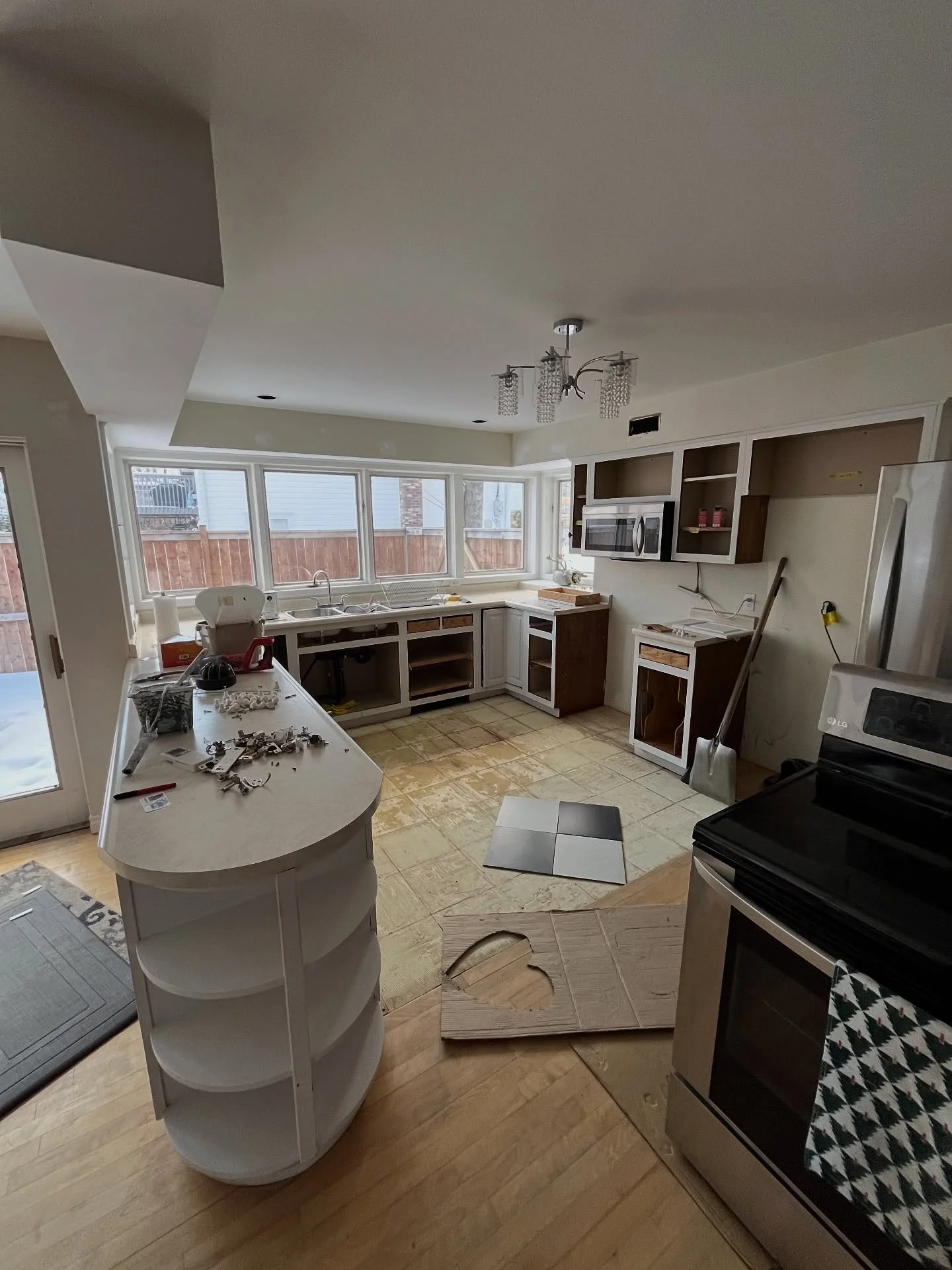 Cabinets, walls, ceilings, wall repair.. this is the &ldquo;Before&rdquo;. Getting this house ready to sell.