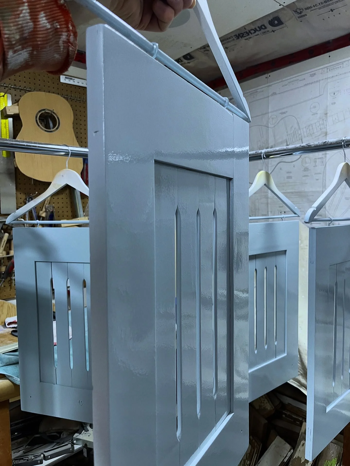 @benjaminmoore Buxton Blue cabinets.