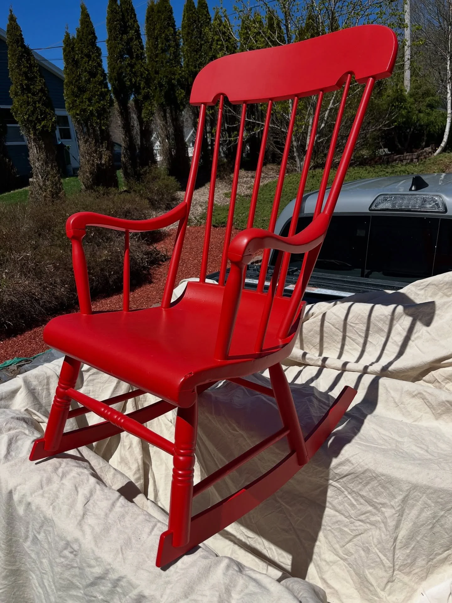 One of the funnest spray jobs this year :) grandmas red rocket