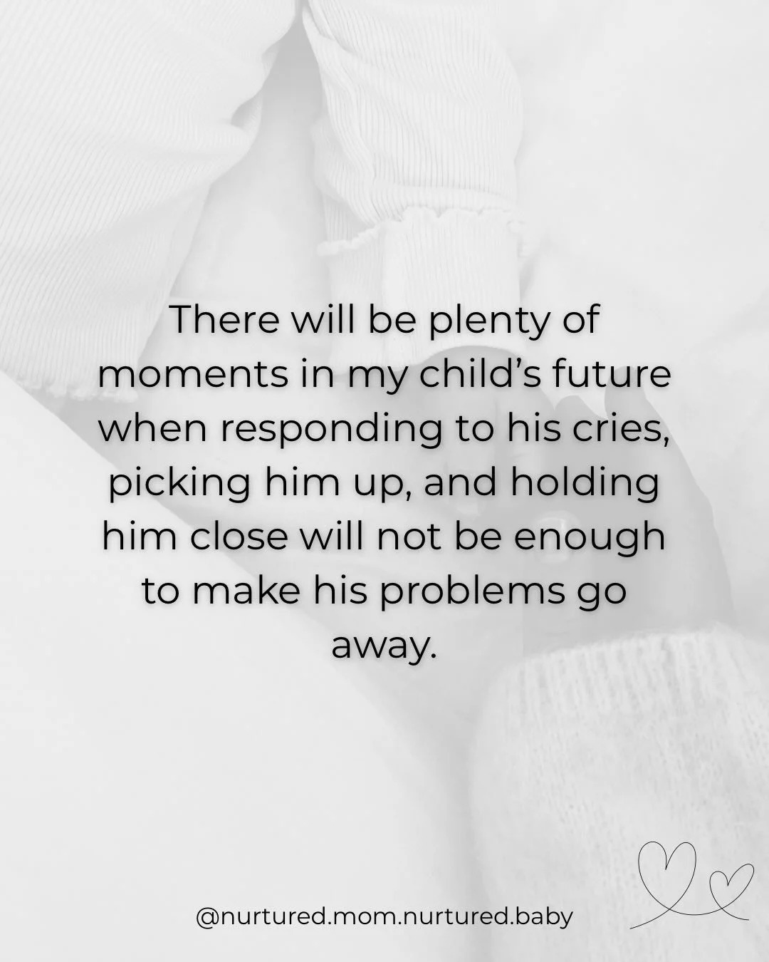 I never understood the concept of &ldquo;preparing our babies for the real world&rdquo;. Toughening them up, not responding to their cries, not spoiling them, teaching independence - to prepare them for the future.

Unfortunately, the real world will