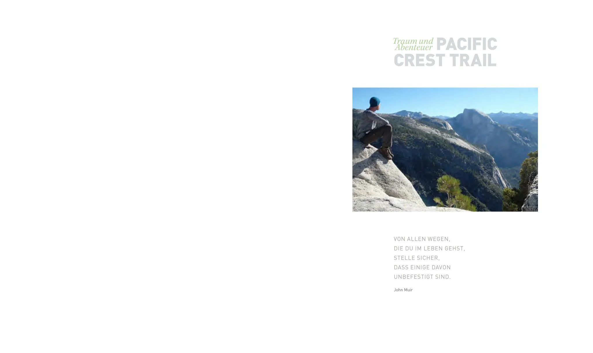 Buch Traum und Abenteuer Pacific Crest Trail_Schmutztitel