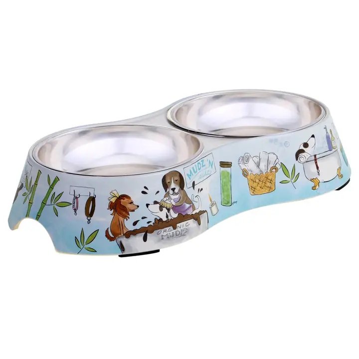 Doggy Day Spa Double Serve Pet Bowls