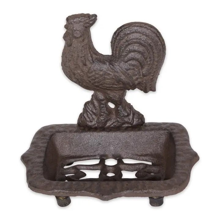 Cast Iron Rooster Soap Dish
