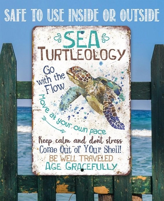 Metal Sign - Sea Turtleology