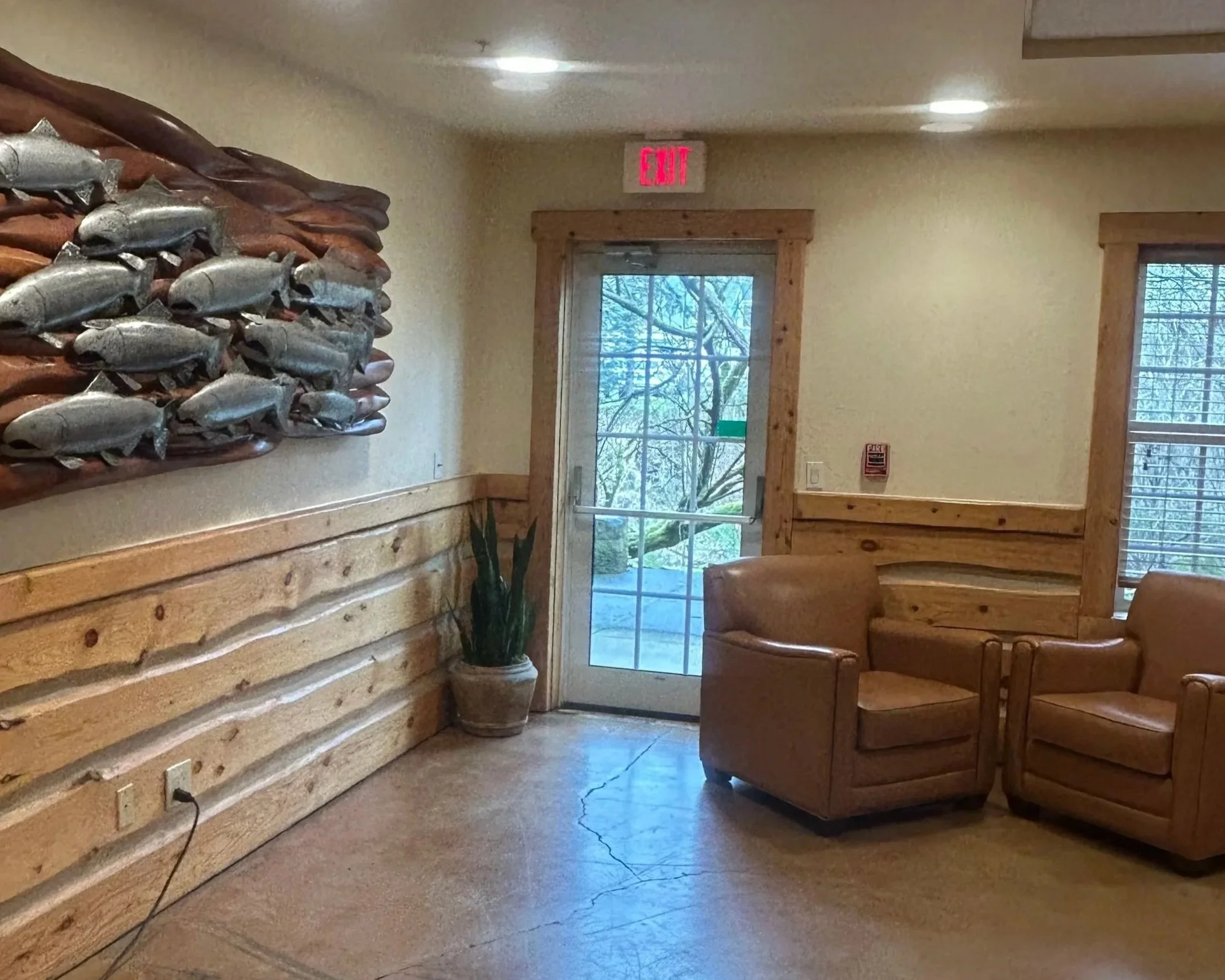 Heathman Lodge conversation seating area Vancouver Washington