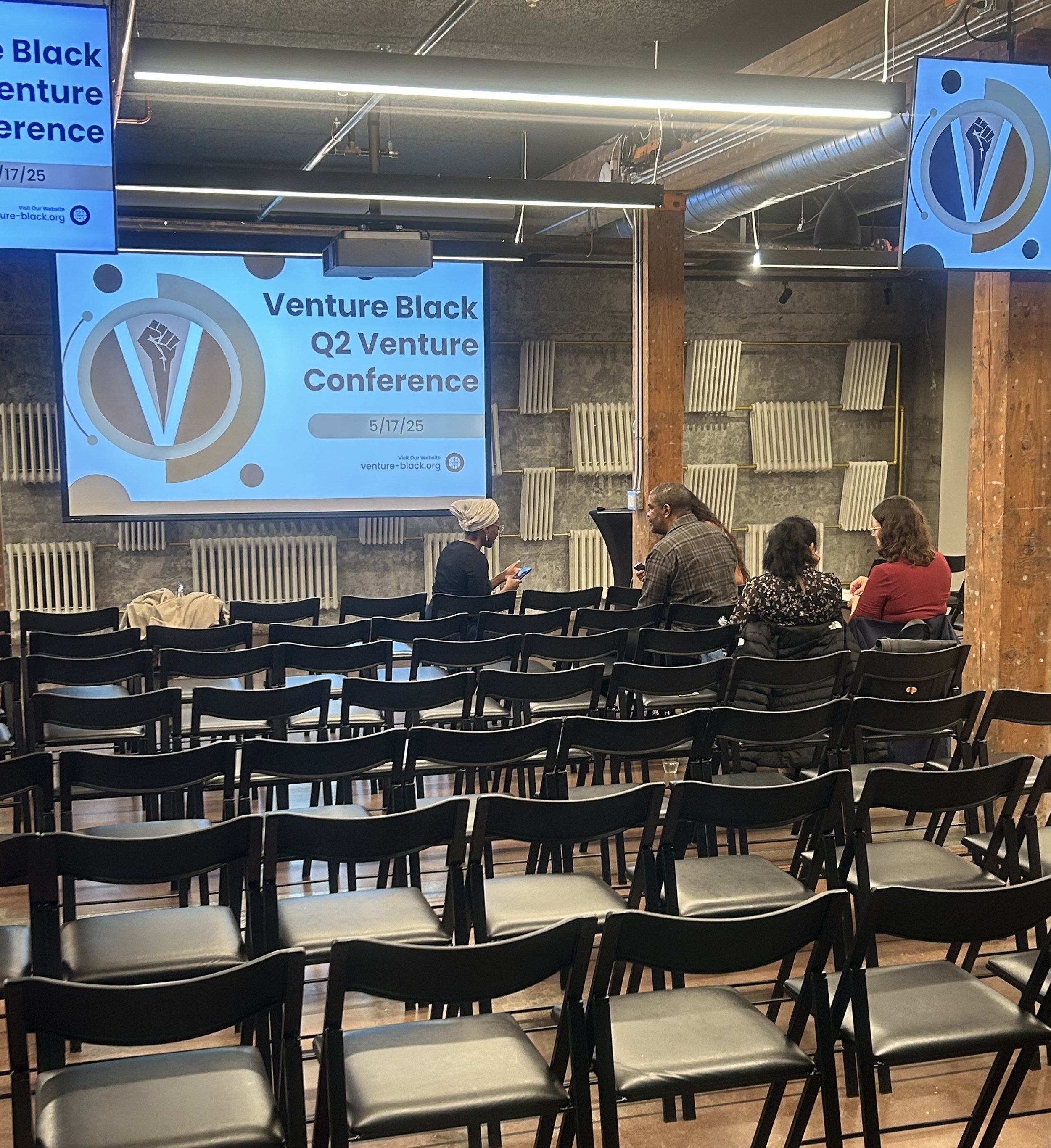 Event setup- Venture Black Conference at Labour Temple in Seattle.
