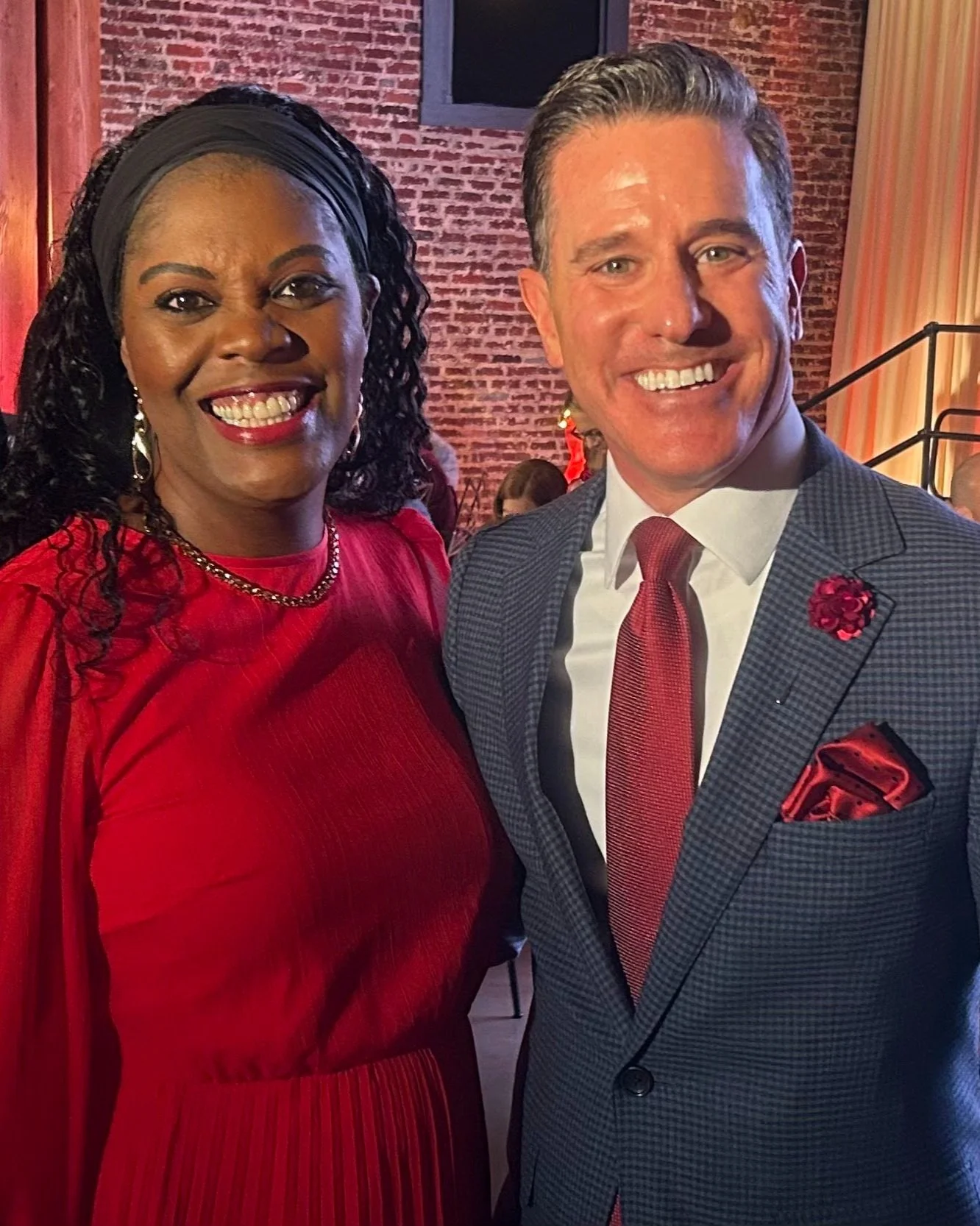 Monique Shields speaking at the American Heart Association Go Red for Women Experience, 2024.
