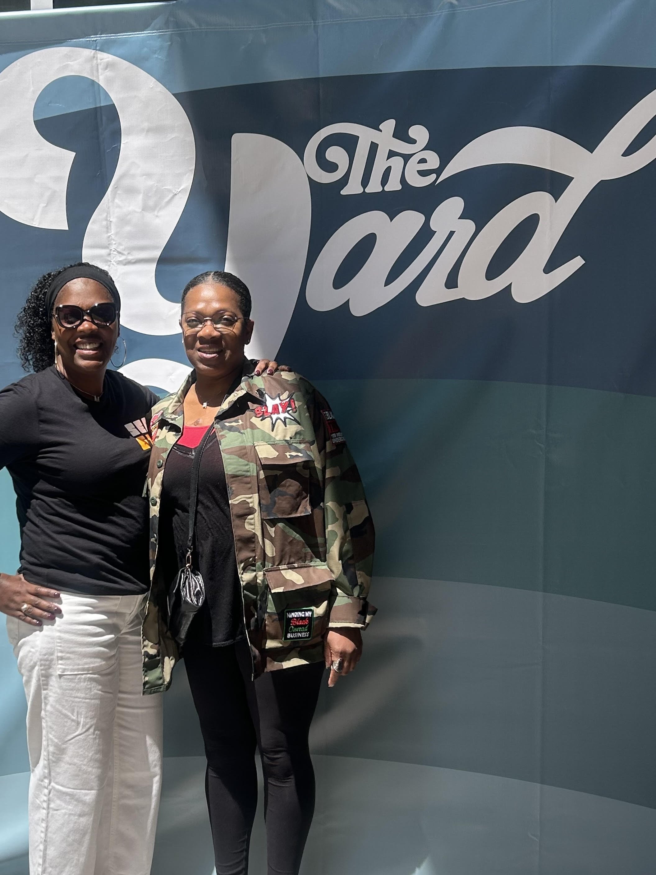 Monique Shields and team member at The Yard event in downtown Seattle