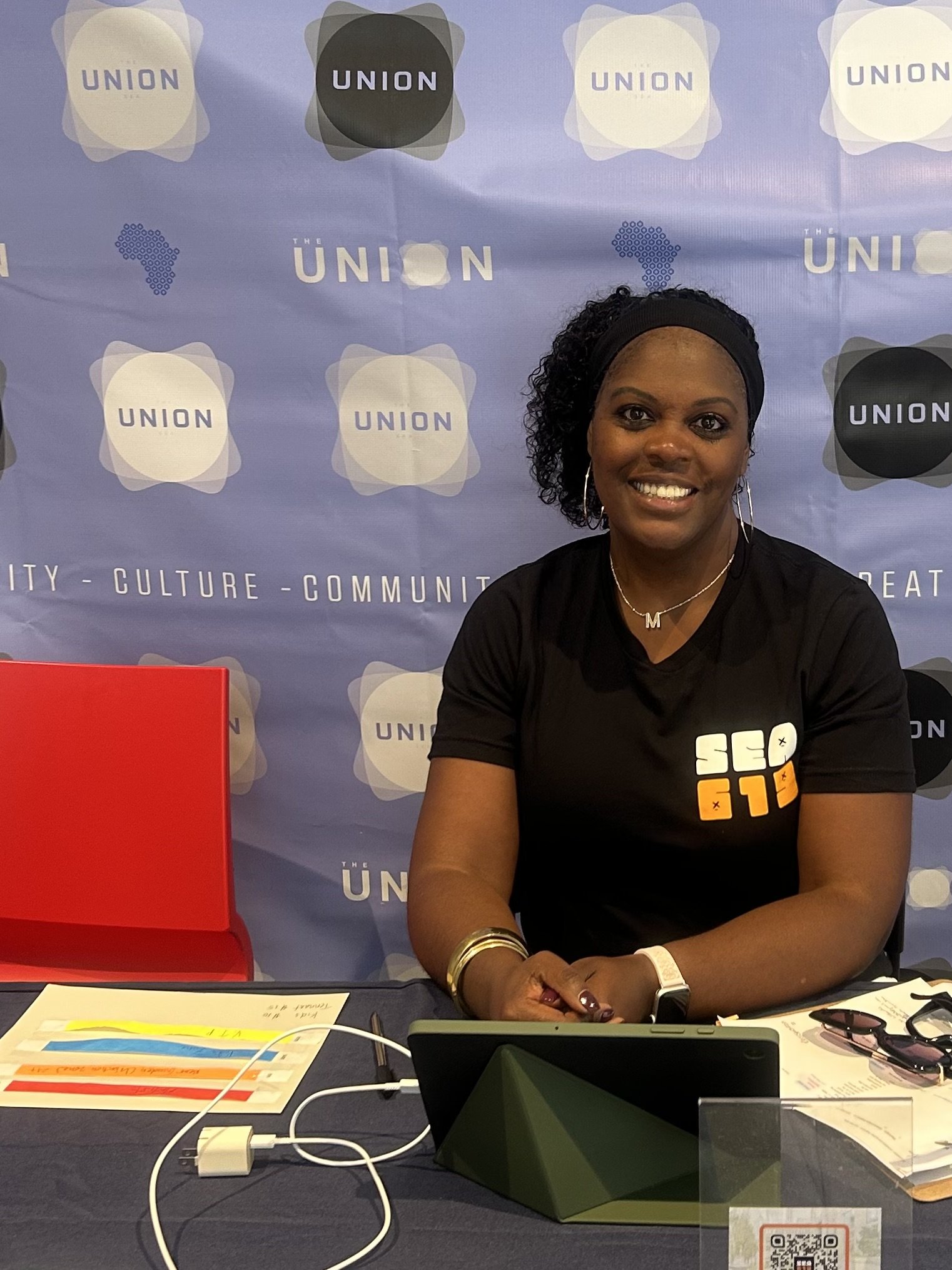 Monique Shields; Founder of Executive Allure hosting a client event.