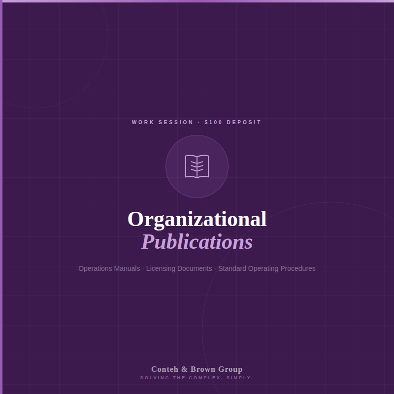 Publications Work Session