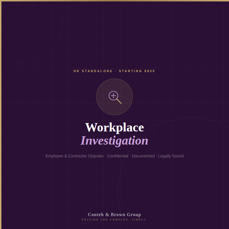 Workplace Investigation