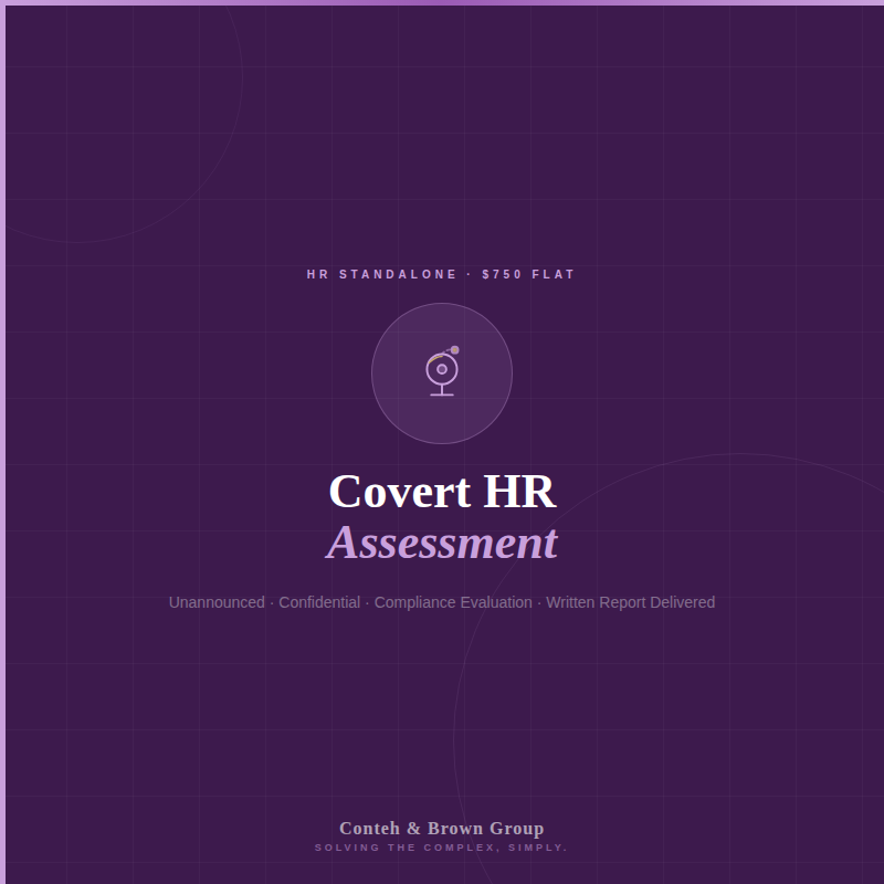 Covert HR Compliance Assessment