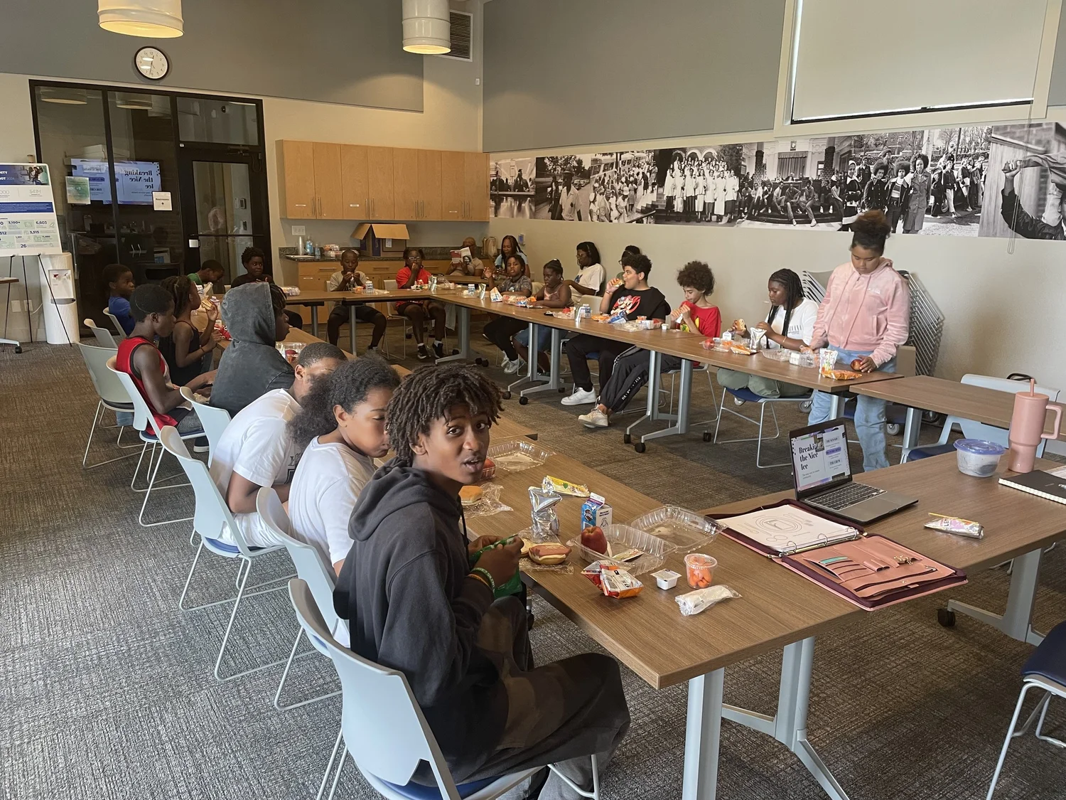 C&B Social Circle Etiquette Training with youth participants