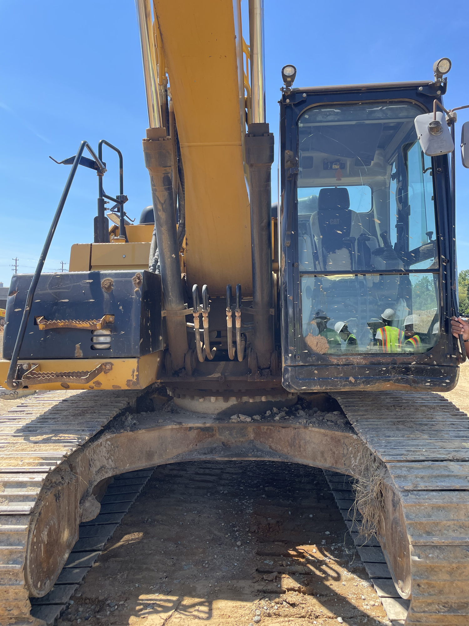 C&B team with heavy construction equipment