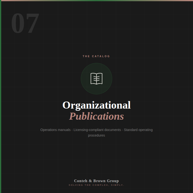 Organizational Publications
