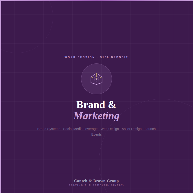 Brand & Marketing Work Session