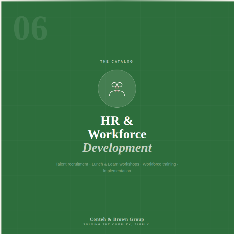 HR & Workforce Development