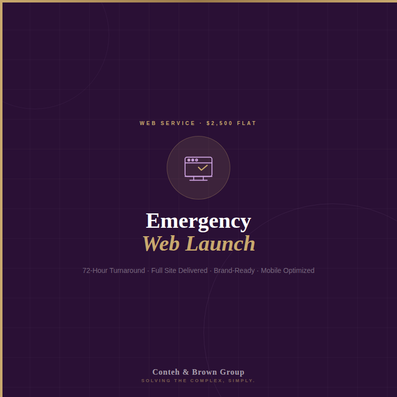 Emergency Web Launch