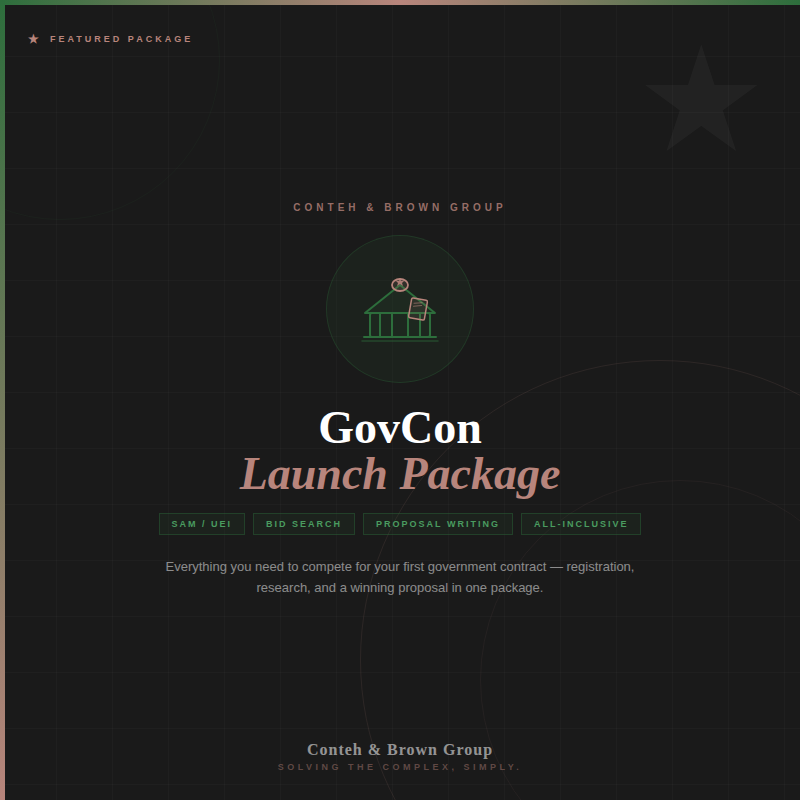 GovCon Launch Package