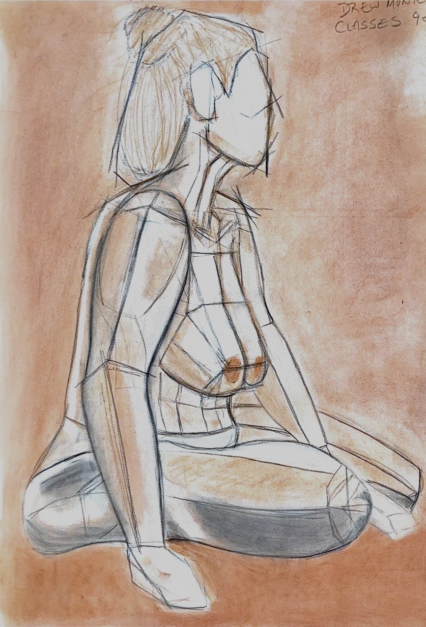 Female Figure Life Drawing
Charcoal and Conte