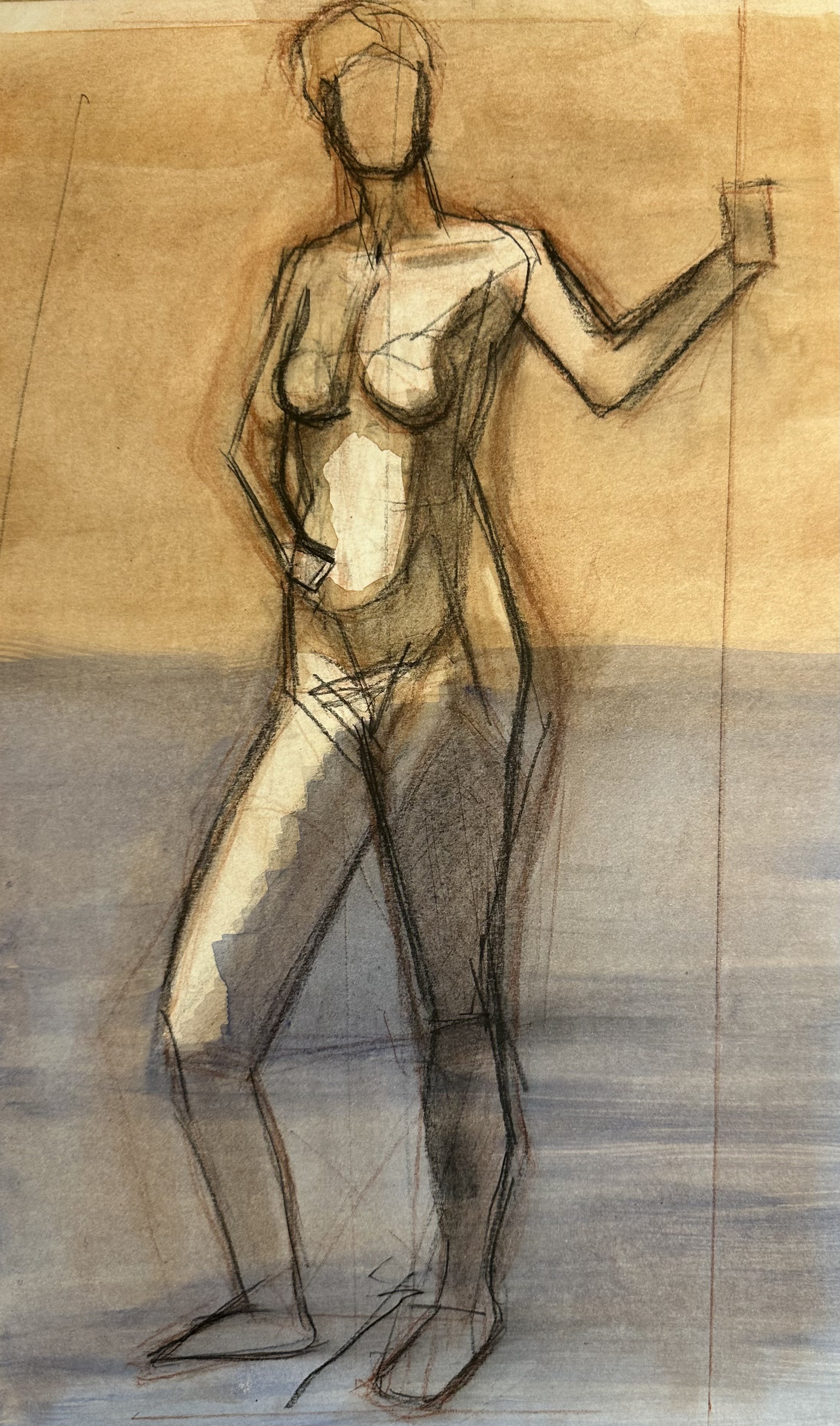 Female Figure Life Drawing
Charcoal and Conte