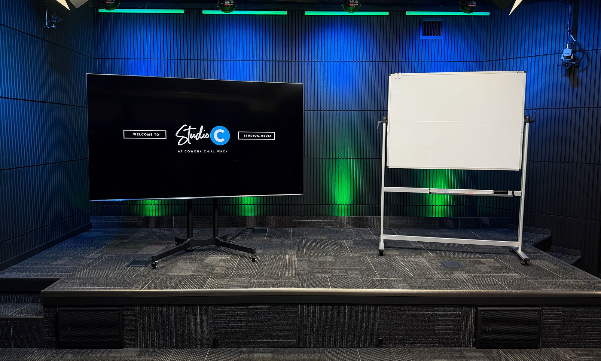 80" Monitor and Whiteboard