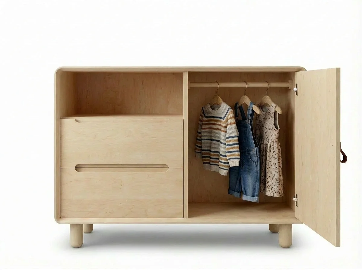 fen dresser maple with clothing bar.webp