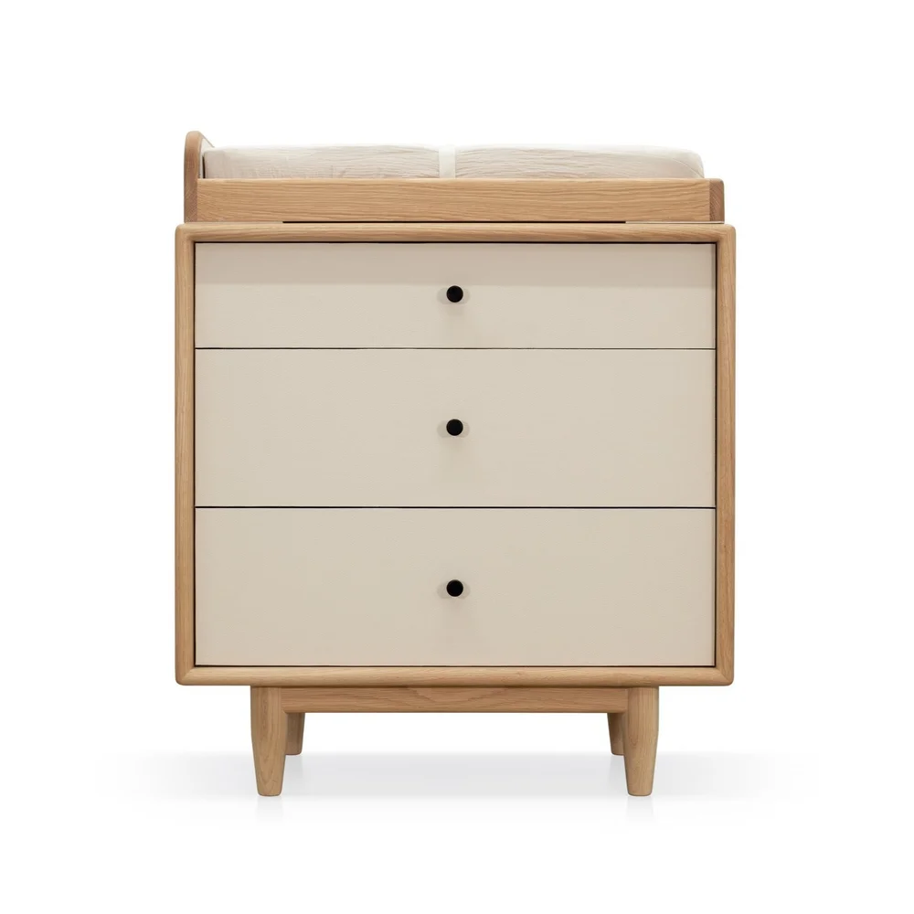 solid wood dresser changing table low voc water-based finish eu Amish Traditional Solid Wood Changing Table Dresser for Bedroom main image 1
