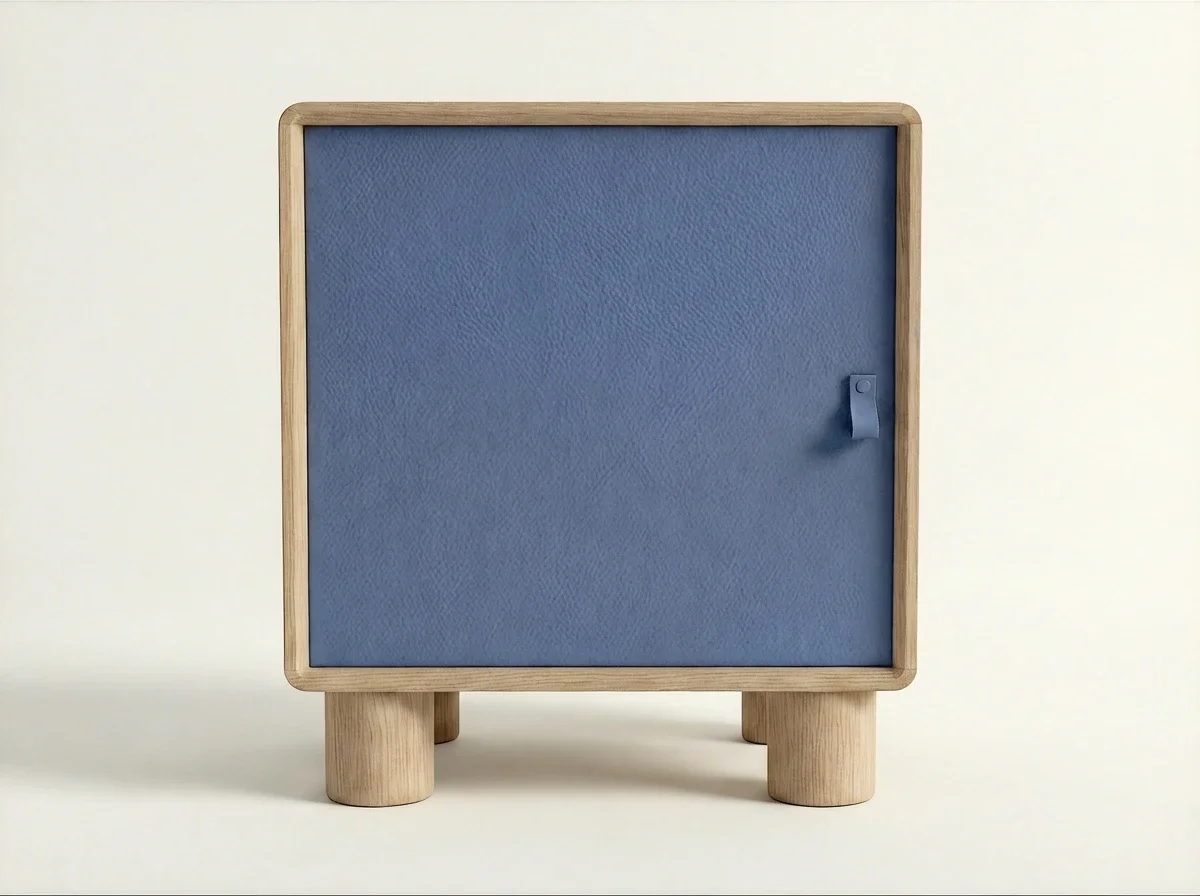 The Fen Nightstand in White Oak