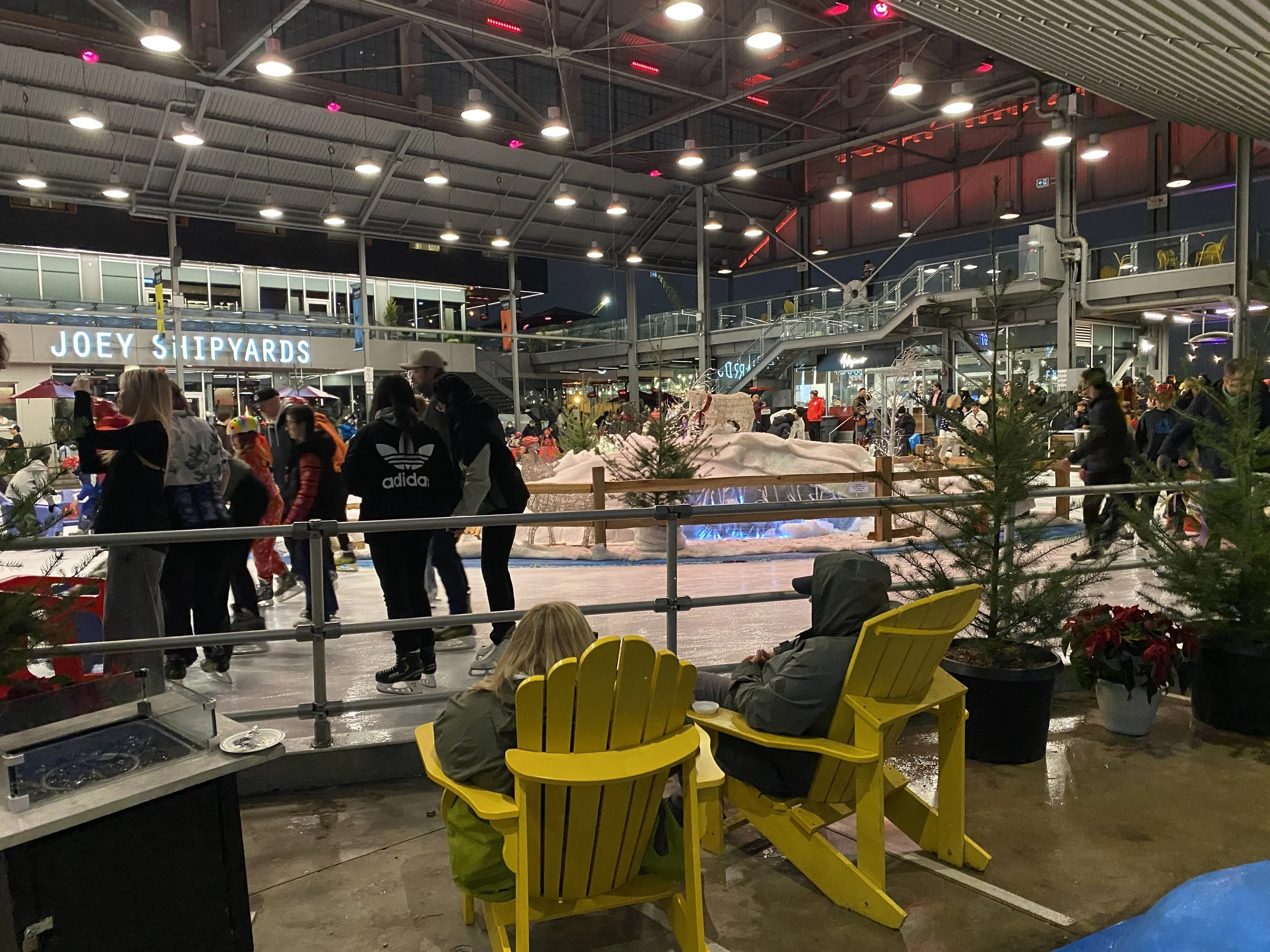 The Shipyards skating rink. 