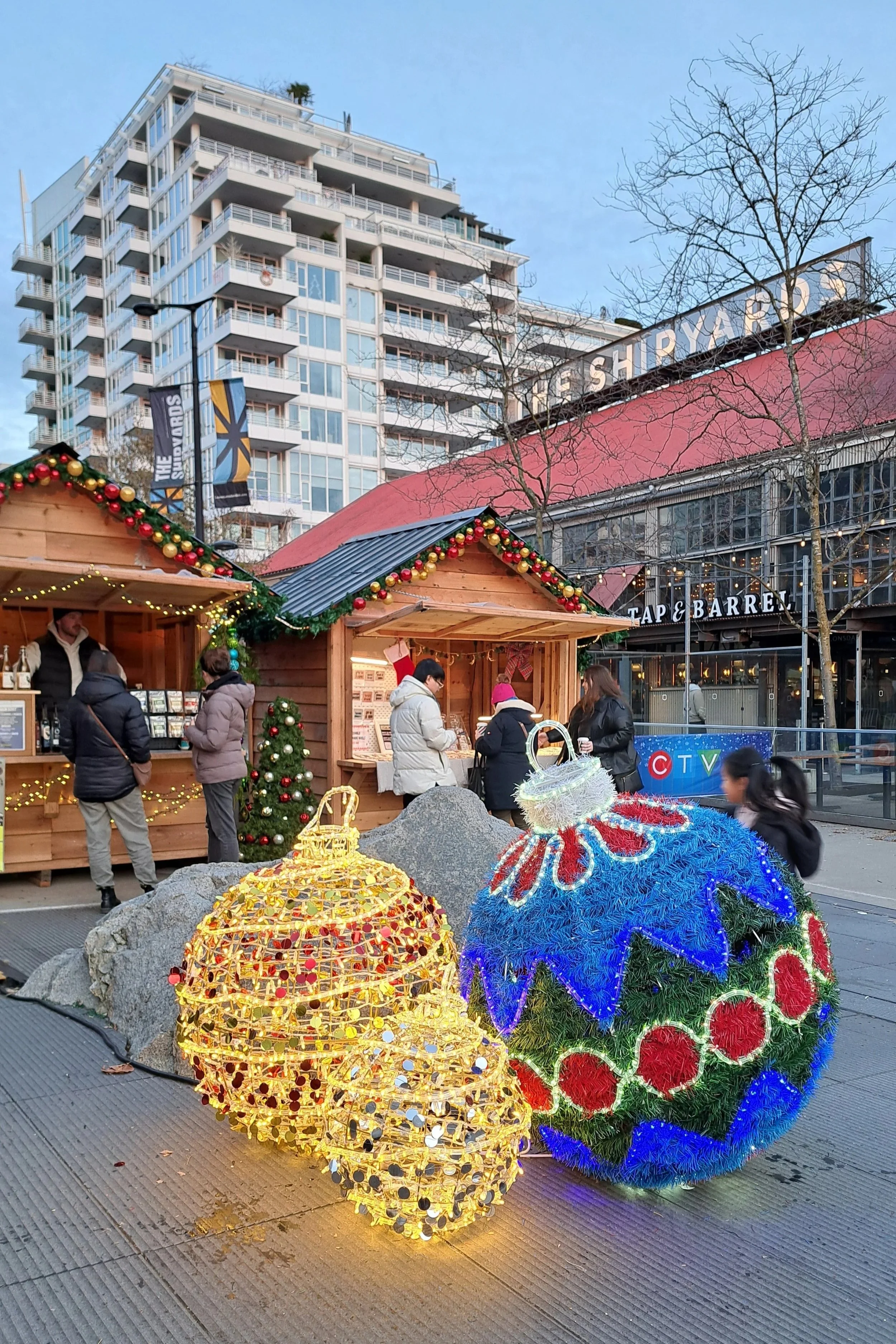 The Shipyards Christmas market.