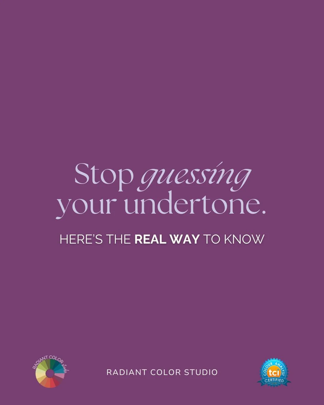 Most people have been taught to pick between warm or cool&hellip; but the human eye doesn&rsquo;t work in two dimensions.

The TCI method evaluates color in 3 scientific dimensions:

🎨 Hue &mdash; warm &harr; cool
🎨 Value &mdash; light &harr; deep
