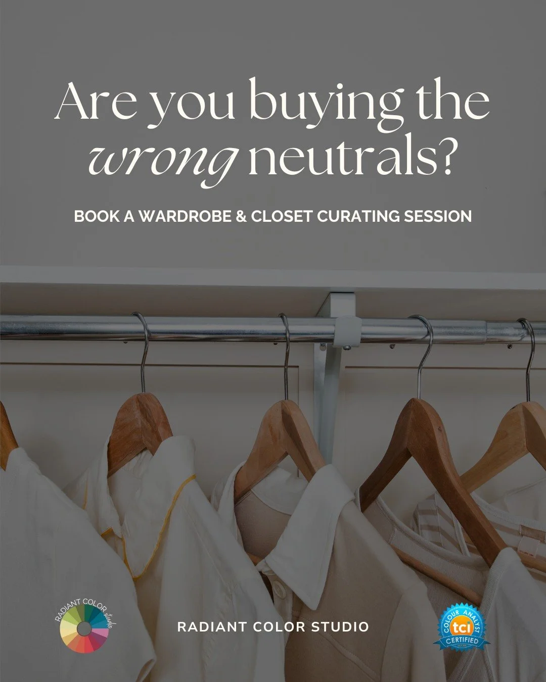 The #1 palette mistake: assuming black, white, and beige are universal neutrals.

Neutrals are the foundation of every wardrobe and the right neutrals = instantly elevated outfits.

If your closet feels disjointed or &ldquo;off,&rdquo; it&rsquo;s usu