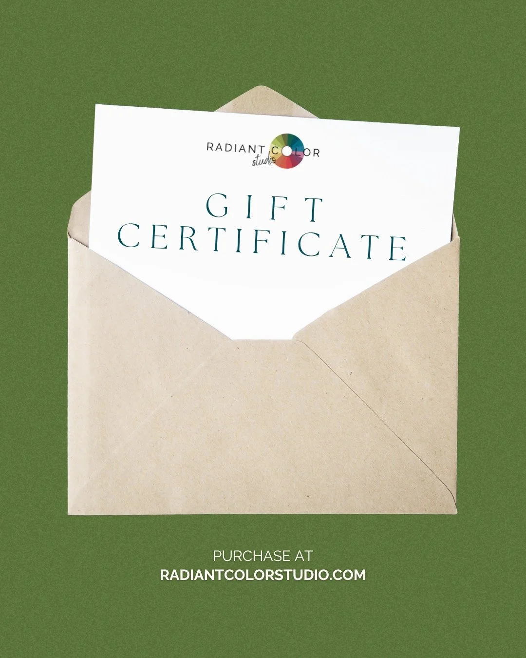 Give the gift of color this holiday! 🎁🌈

A personal color analysis makes the perfect gift. 😉

Gift certificates available at radiantcolorstudio.com