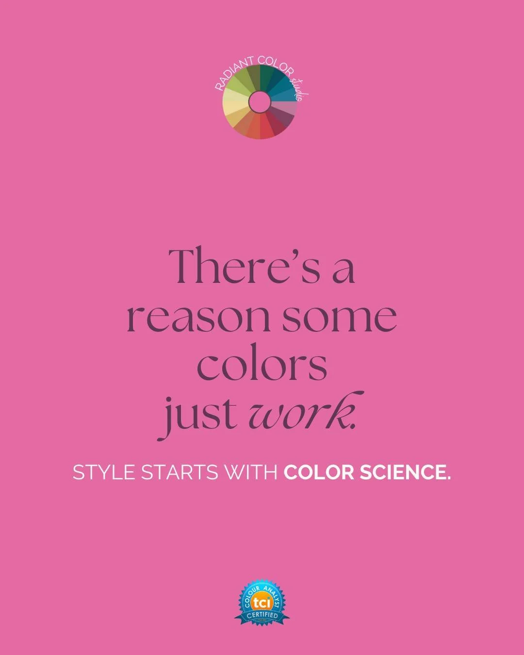 Personal color analysis isn&rsquo;t about trends. It&rsquo;s about harmony.

Using the True Colour International method, we analyze:
- Hue (warm &harr; cool)
- Value (light &harr; dark)
- Chroma (soft &harr; bright)

When those three are aligned with