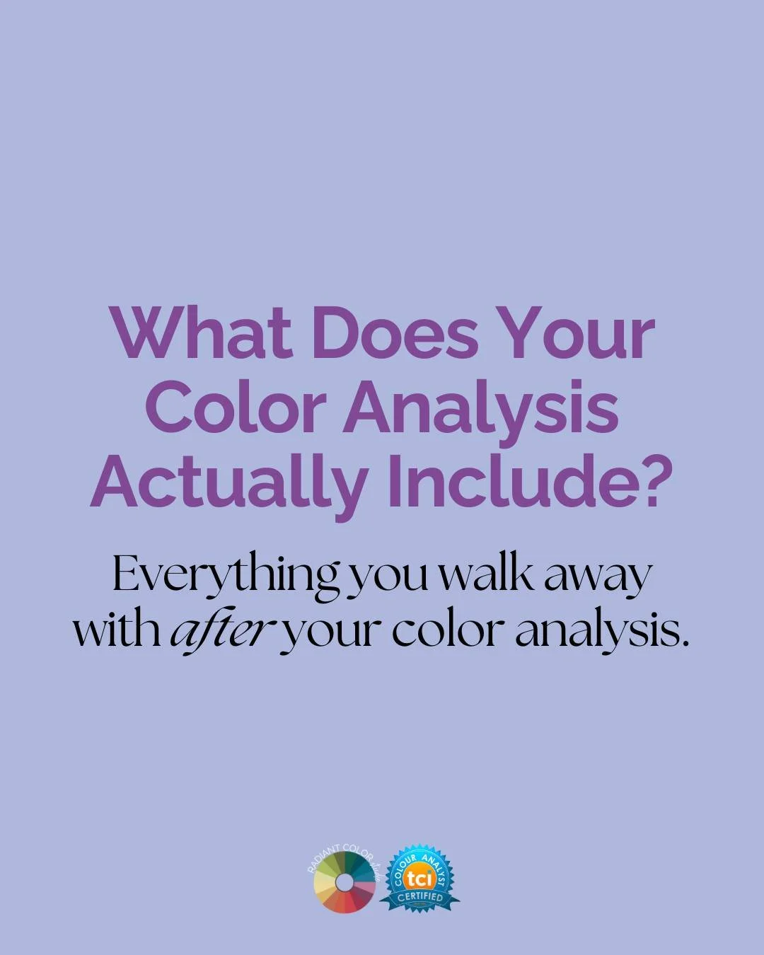 This is a one-time investment that changes every decision you make about your wardrobe, makeup, jewelry, and even hair color.

Ready to find your colors?

📍 Lenexa, KS | Serving Greater Kansas City
👉 Book your session at the link in bio &mdash; rad