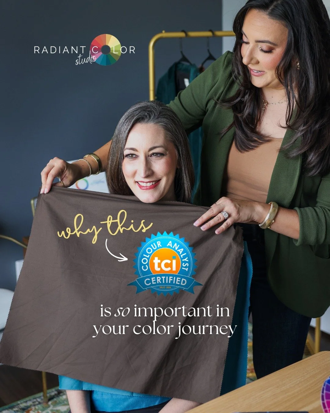 Your personal color analysis should be done by someone trained in a professional system. 

That&rsquo;s why a certification through @truecolourinternational matters so much!

When you&rsquo;re analyzed by a certified TCI consultant, you&rsquo;re gett