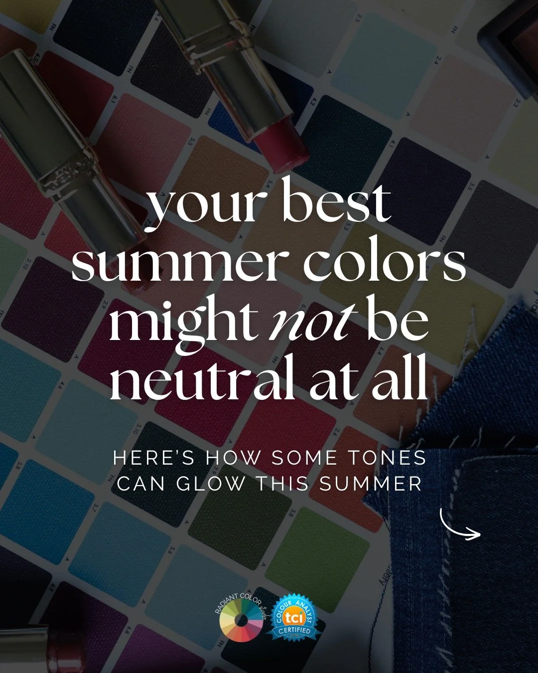 The temptation when summer hits to throw on white, beige, and call it a day. ☀️
 
But your best summer colors might not be neutral at all!
 
A few examples of how each tone family GLOWS in summer:
 
✨ Light Summers shine in soft pastels &mdash; laven