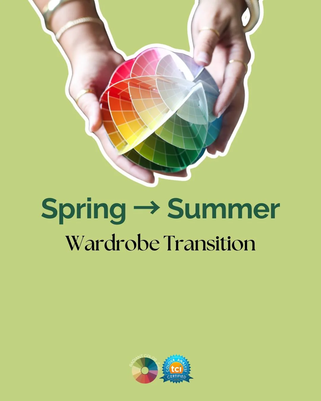 Here's the secret most people miss when transitioning from spring to summer&hellip;

You don't need a whole new wardrobe.

You need to know which pieces in your palette can carry you through both seasons.
 
When you know your TCI tone, seasonal trans