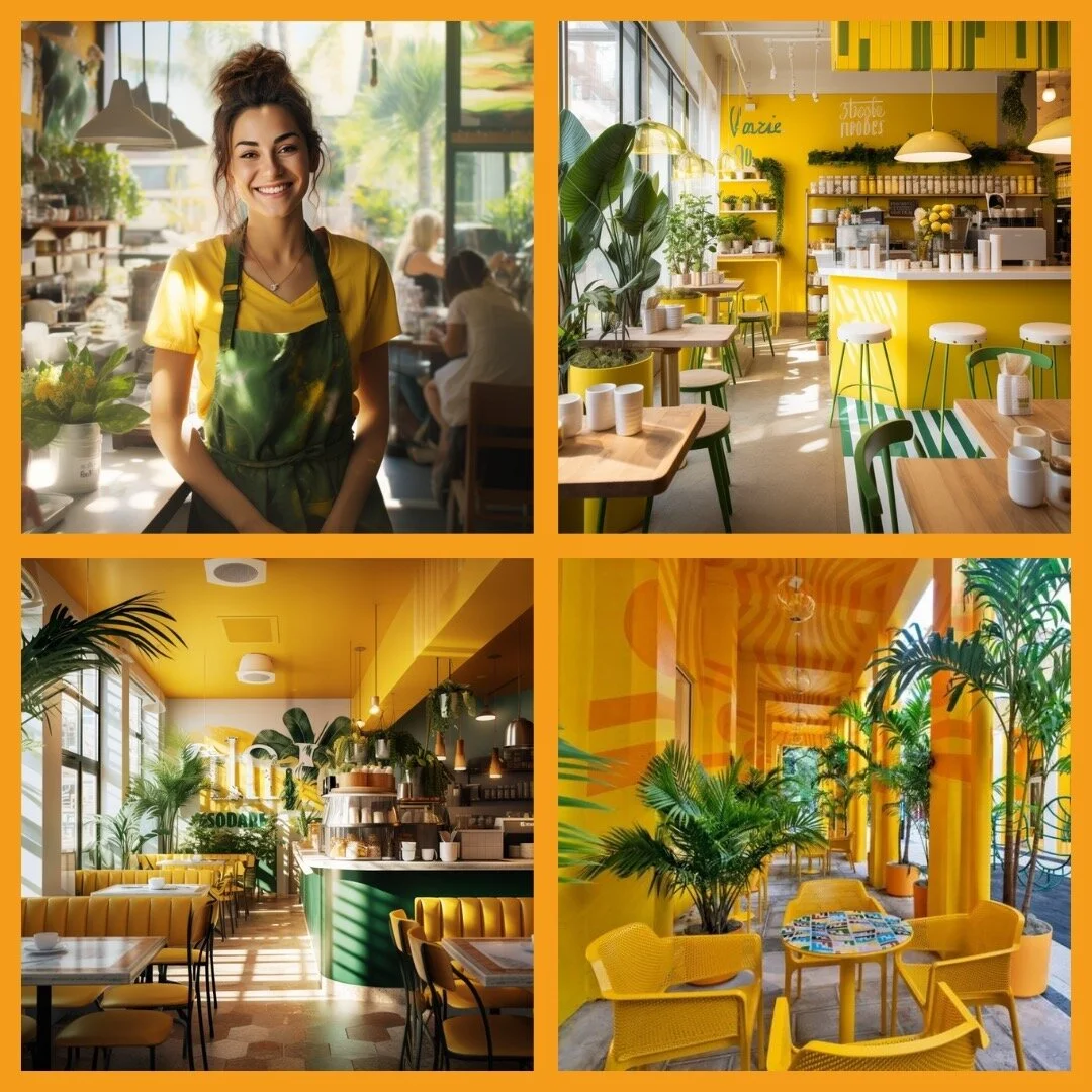 Fitout concept and brand colour testing 💚💛