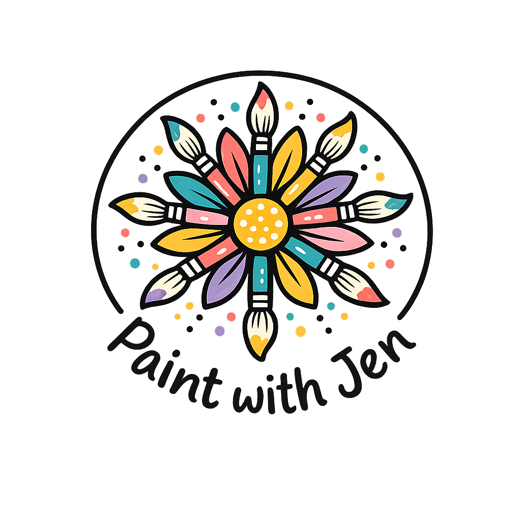 Colorful logo with stylized flowers and the text 'Create with' arched above and 'me' below.