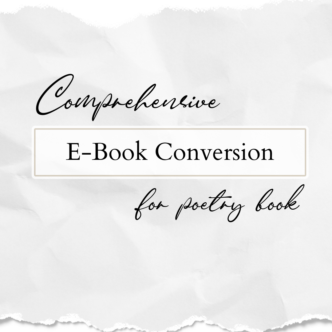 Comprehensive eBook Conversion for Full Length Poetry Book (51-200 poems)