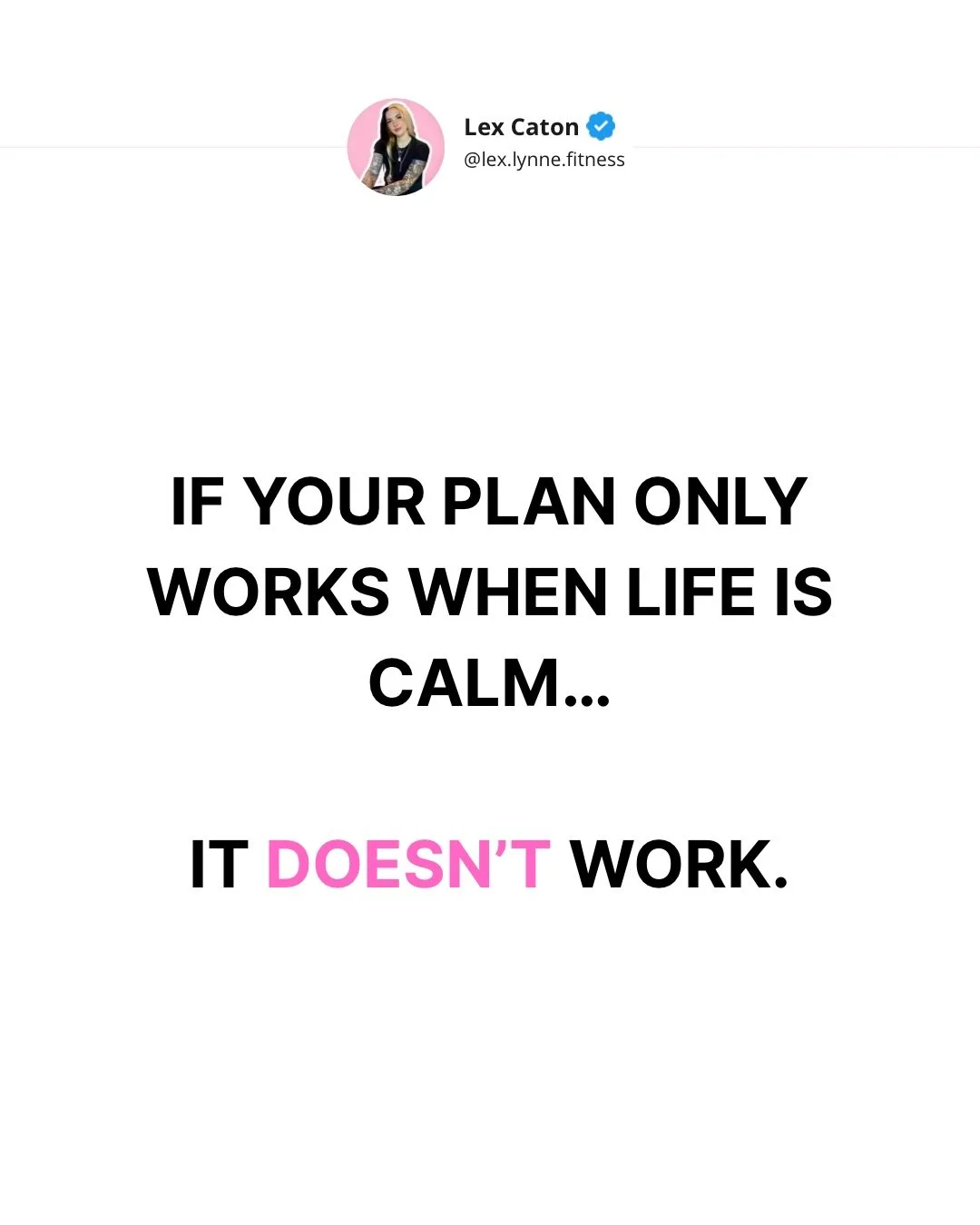 Because life is never calm.

It&rsquo;s work stress.

Late nights.

Hormones.

Vacations.

Bad sleep.

Bad moods.

And if one busy week &ldquo;ruins everything,&rdquo;
the problem isn&rsquo;t you.

It&rsquo;s the plan that required perfection to surv