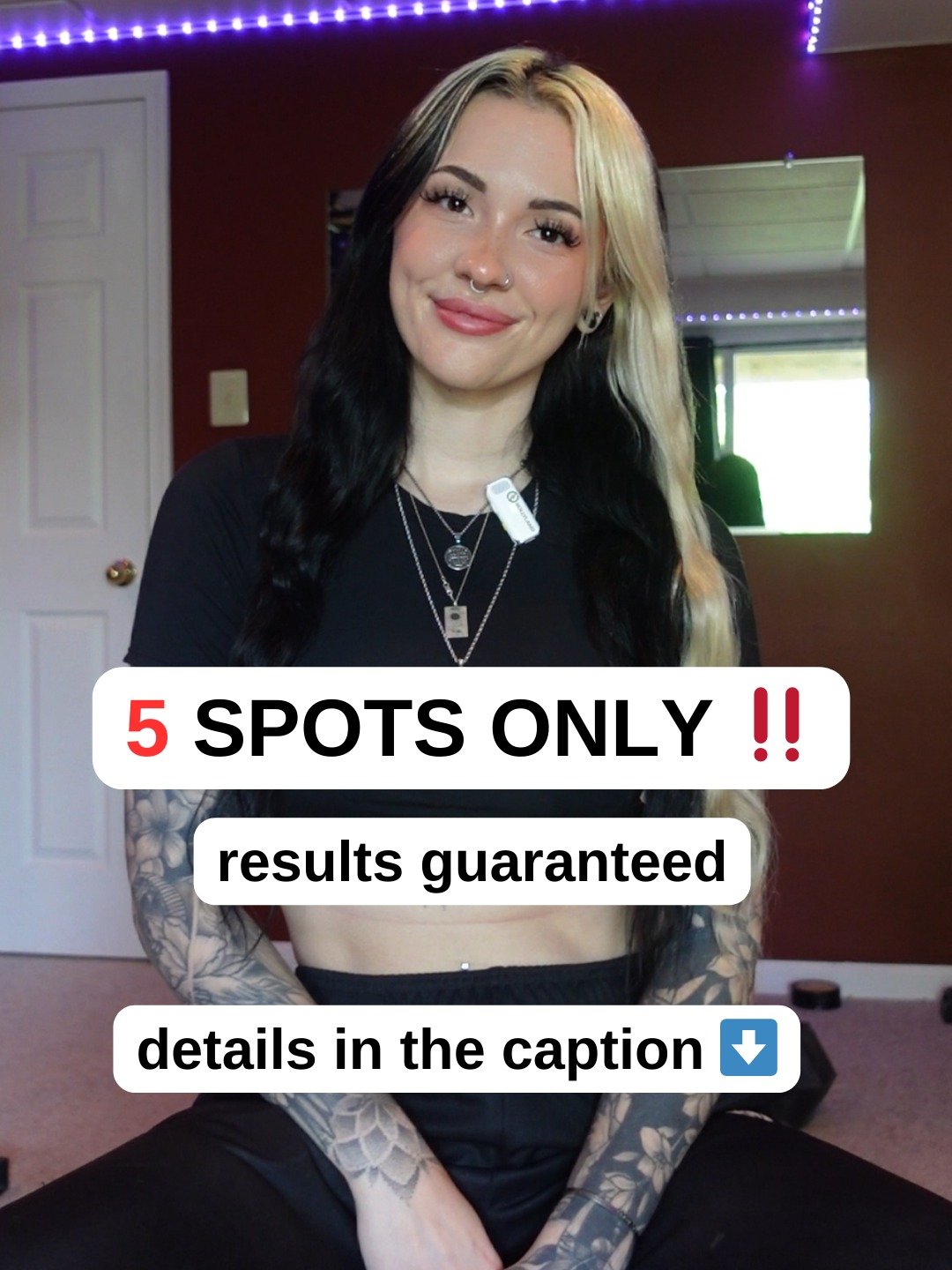 5 spots.
That&rsquo;s it.

And yes, the results are guaranteed.

If you don&rsquo;t lose at least 15 lbs OR 10+ inches in 6 months&hellip;

You don&rsquo;t pay. 🙂&zwj;↕️

I&rsquo;m not doing this to be dramatic.
I&rsquo;m doing this because I am VER