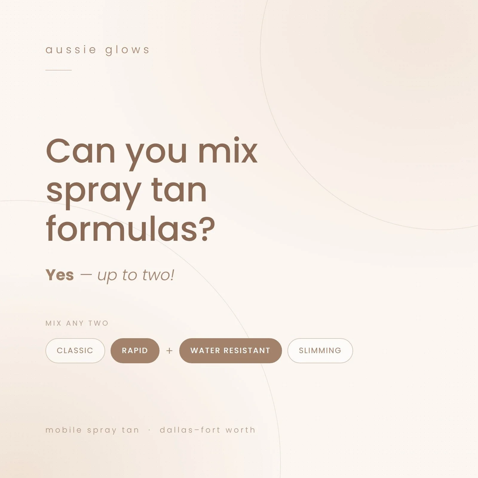 Can You Mix Spray Tan Formulas?