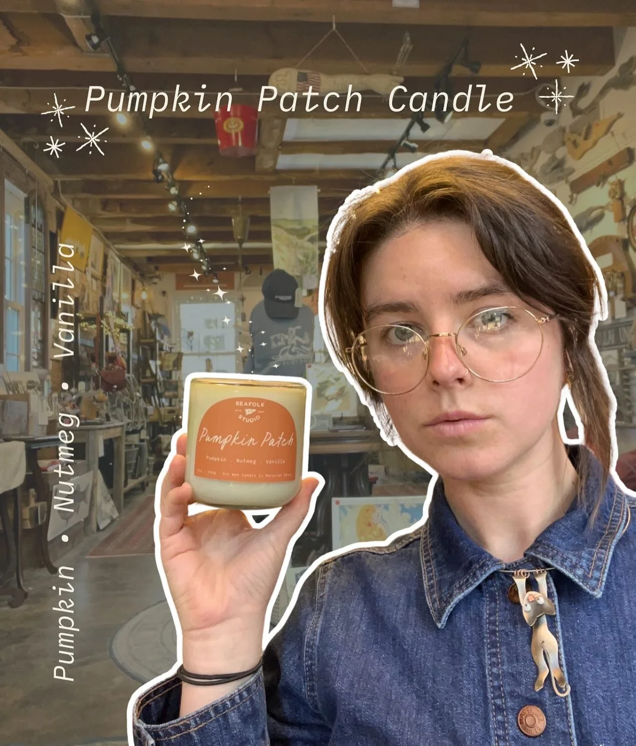 Just popping in to say we only have 3 pumpkin patch candles left on the website 🎃 ! I won&rsquo;t be restocking these because I need to start working on holiday candles 🫣
There are also some stocked at:
@livefreelymarket 
@nesketchbook 
@leeandcost