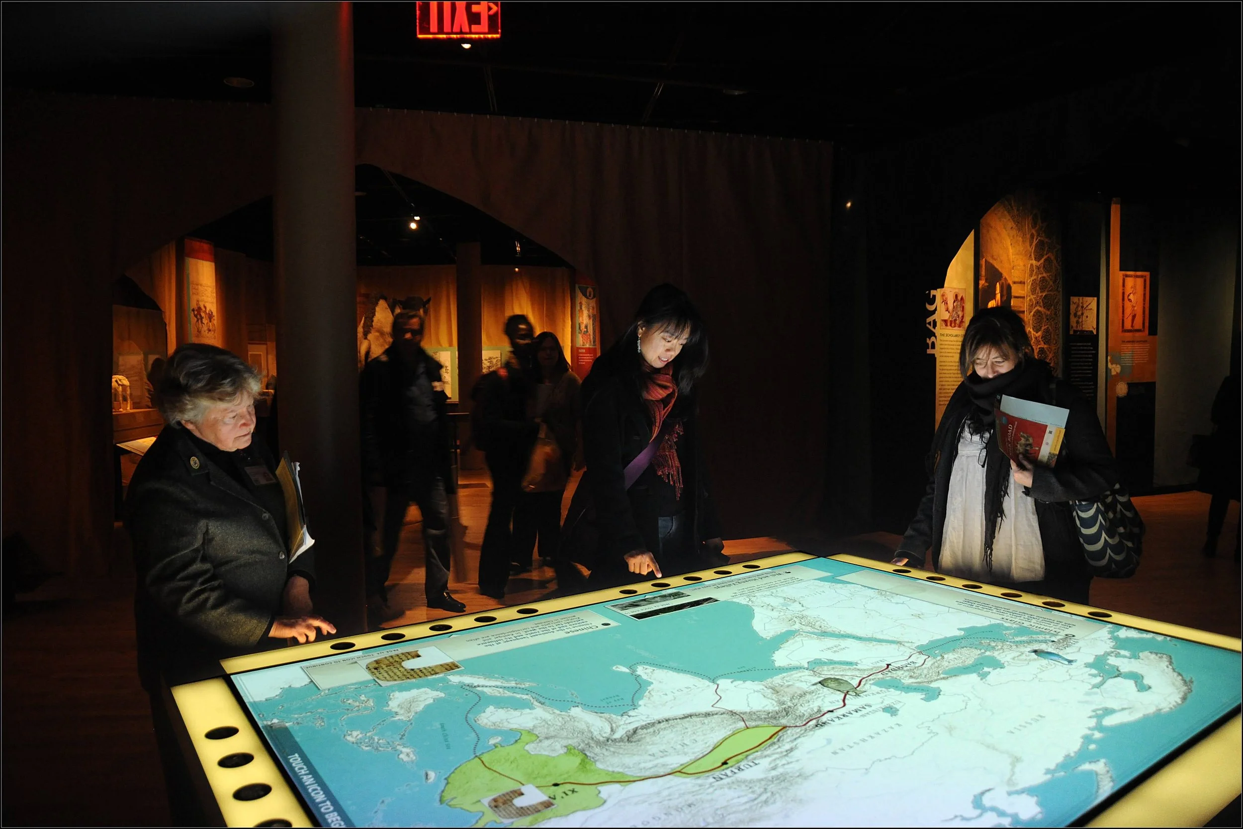 multitouch table at amnh