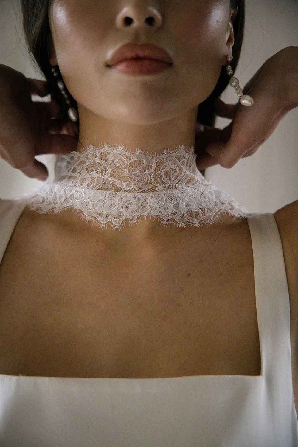 New lace scarf (worn with Clara) coming soon