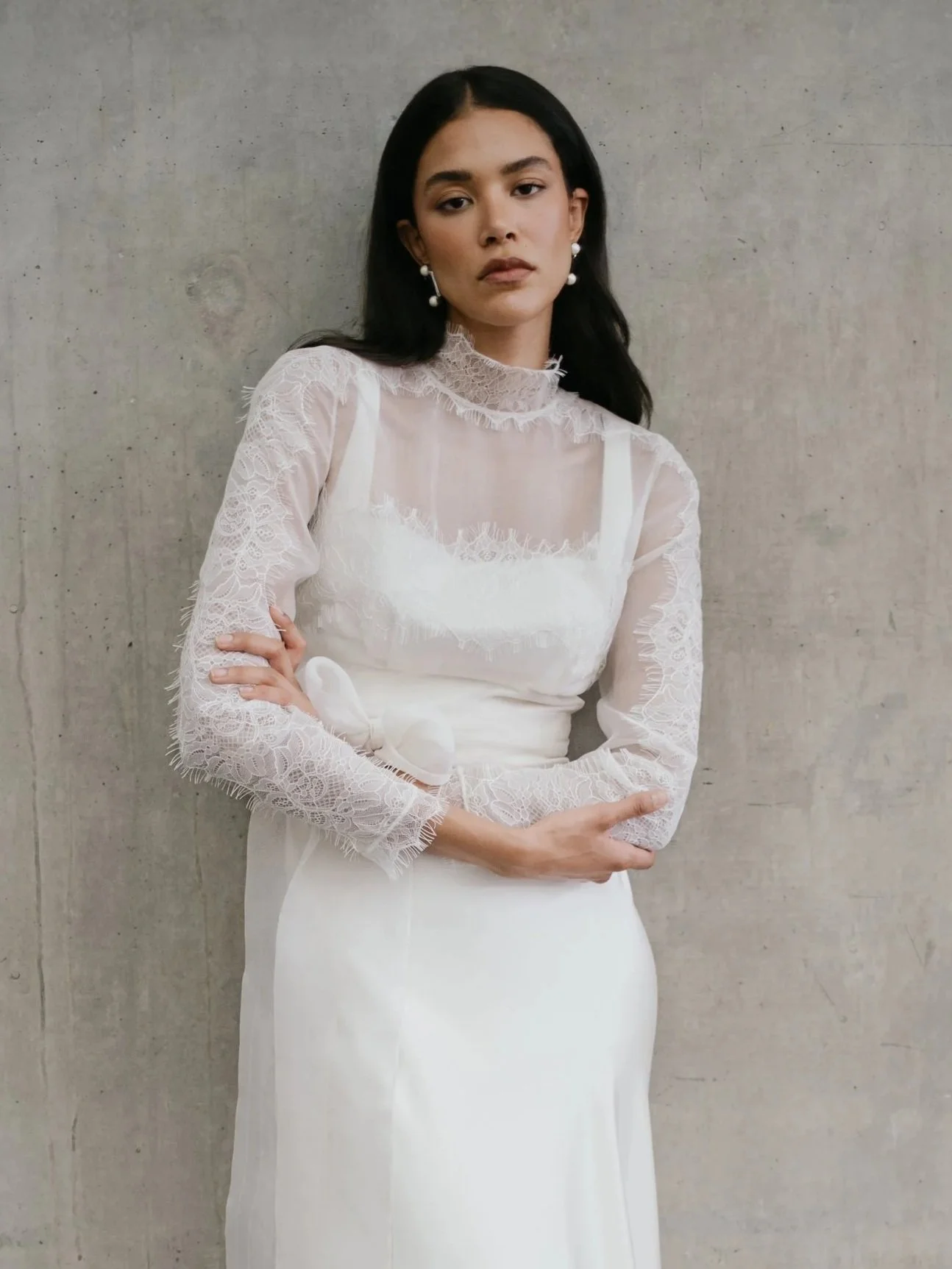 Amelia organza lace top | Unbridled Studio (worn with Clara)