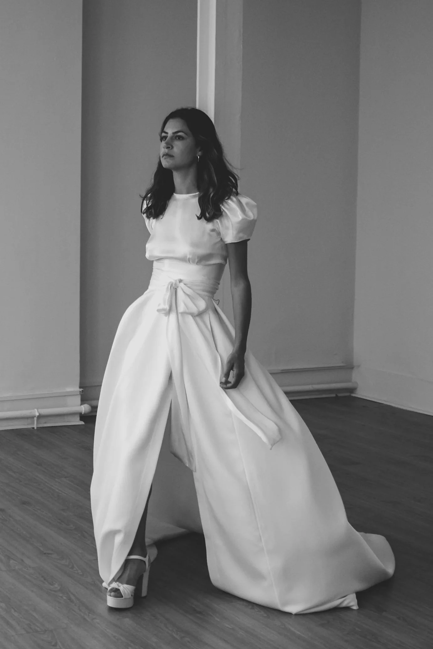 Dahlia satin a-line skirt | Unbridled Studio (worn with Lena top)